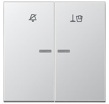Jung ALRUKO5M Hotelwippe, Innenstelle, aluminium