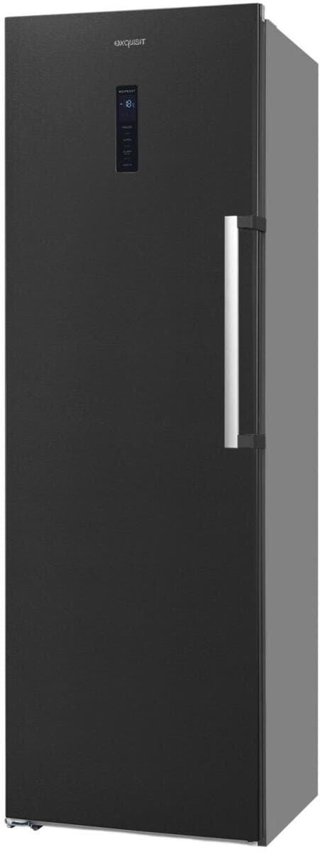 Exquisit GS295-NF-H-040D Stand Gefrierschrank, 60cm breit, 274l, No frost, Ice-Maker, LED-Beleuchtung, inoxlook-az Elektroshop Wagner
