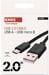 EMOS SM7008BL USB Kabel 2.0 A Stecker, Micro B Stecker, Länge 2m, schwarz (2335076021)