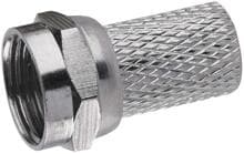EMOS K7331 Konnektor F-Stecker für Koaxialkabel, CB50, CB100, VPE 10 Stück (1807100500)