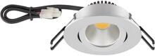 EVN PC20-Serie LED Deckeneinbau, rund, schwenkbar, IP20, 350mA, 6W, 3000K-2000K, 600lm-60lm, dim2warm, chrom matt (PC200615D2W)