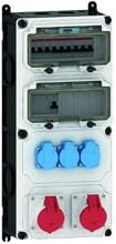 Bals VARIABOX-XL Wandverteiler, IP44, 3xCHUKO-Steckdosen, 2CEE16A, grau (89098)