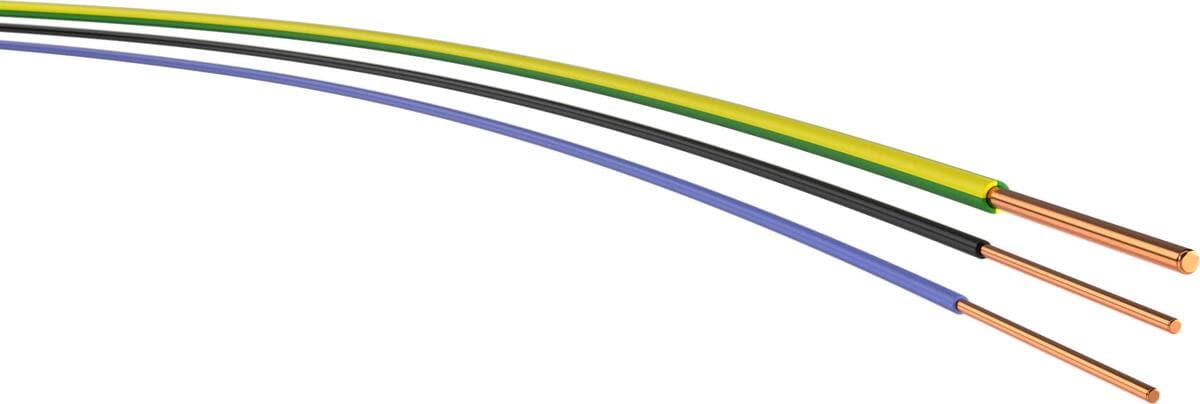 PVC-Aderleitung H07V-U 1,5, gelb, Ring, 100 m (1009204414)