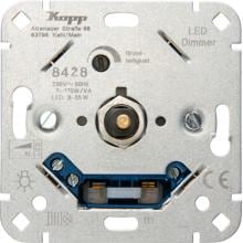 Kopp LED-Dimmer mit Druck-Wechselschalter (Phasenanschnitt), LED 3-35WLED-Dimmer mit Druck-Wechselschalter (Phasenanschnitt), LED 3-35W (842800008)