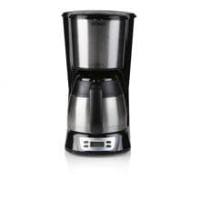 DOMO DO709K Filter-Kaffeemaschine, Timer, automatische Abschaltung, Isolierkanne, Edelstahl/schwarz