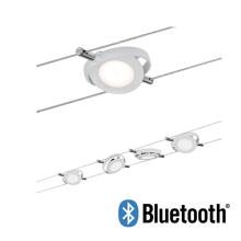 Paulmann LED Seilsystem Smart Home Bluetooth RoundMac Basisset 4x200lm 4x4W Tunable White dimmbar 230/12V, weiß matt (50107)
