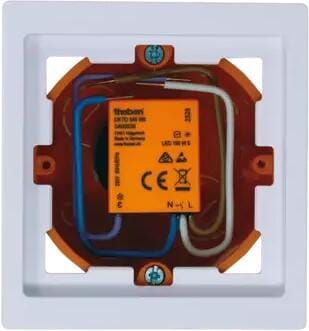 Produktbild von Theben OKTO 540 BN Unterputz-Stromstoßschalter – Ultraflach 26,4x32,5x10,4mm, Geräuschlos, 150W LED