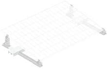 EcoFlow Flachdachhalterung zur Befestigung von EcoFlow 400-520W starren Solarpanels auf Flachdächern (EFA-BKWFLATROOF-W-EU)