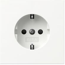 Gira SCHUKO-Steckdose SH Flächenschalter, 16A, 250V~, Reinweiß (445370)
