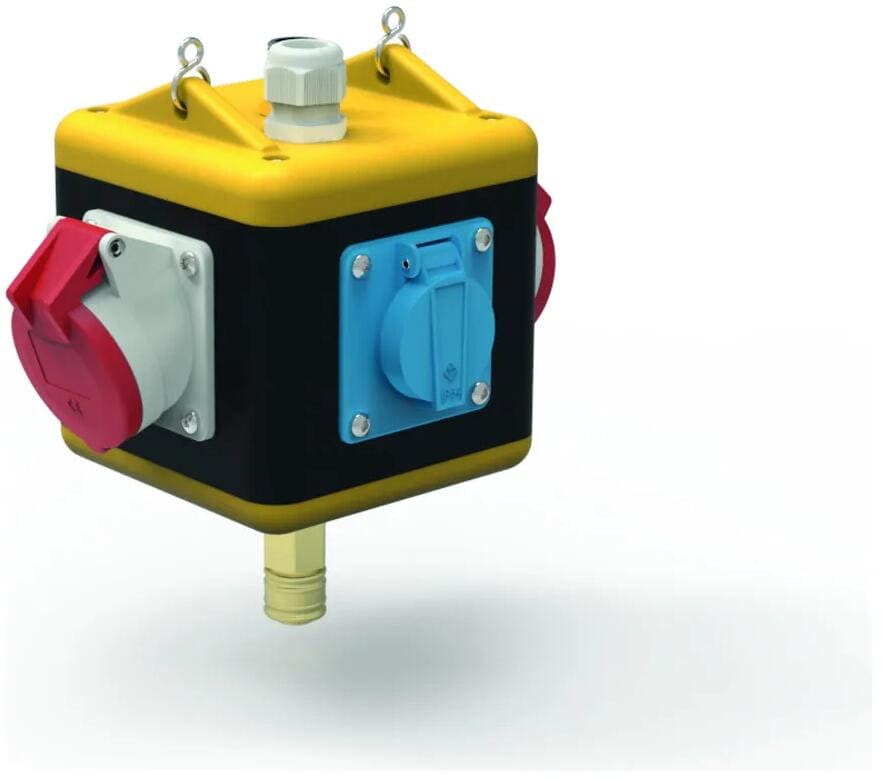 Bals UNI-BLOCK, abhängbar, IP44, 2xSCHUKO-Steckdosen, 2xCEE16A, 1xDruckluftanschluss (57117)