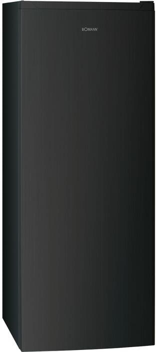 Bomann GS 7343 Stand Gefrierschrank, 54 cm breit, 161 L, Total No Frost, 3 Gefrierschubladen, Schnellgefrierfunktion, dunkle Edelstahl-Optik (773431)