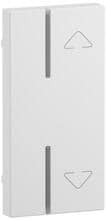 Legrand Seano 1-modulige Tastenabdeckung für MyHome-Tastsensor oder Unterputz-Aktor mit Symbol "Auf/Ab" in der Farbe aweiß (765620)