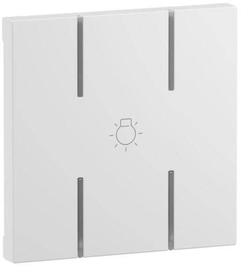 Legrand Seano 2-modulige Tastenabdeckung für MyHome-Tastsensor oder Unterputz-Aktor mit Symbol "Licht" in der Farbe aweiß (765616)