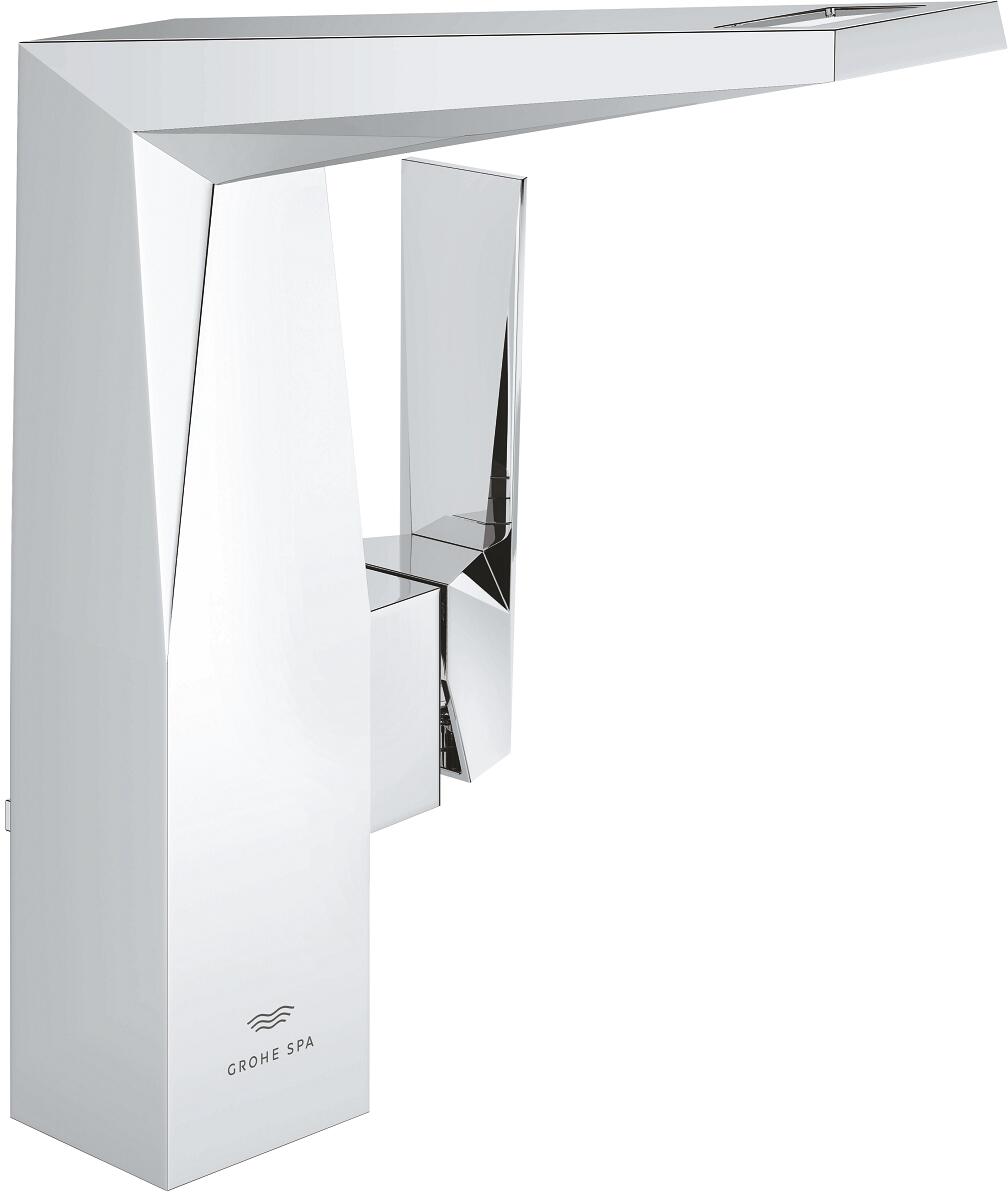 GROHE Allure Brilliant Einhand-Waschtischbatterie, Zugstangen-Ablaufgarnitur, 1/2′′, L-Size, chrom (24344000)