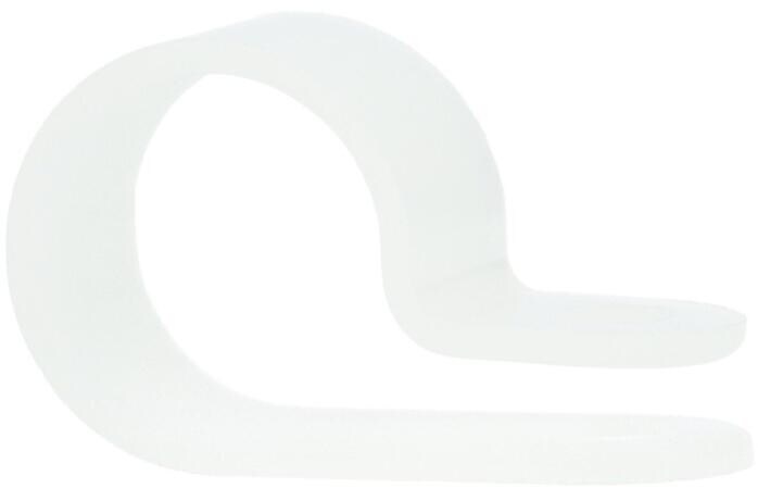 Hellermann Befestigungsschelle für Kabelbefestigung, 14mm, natur (211-60089)