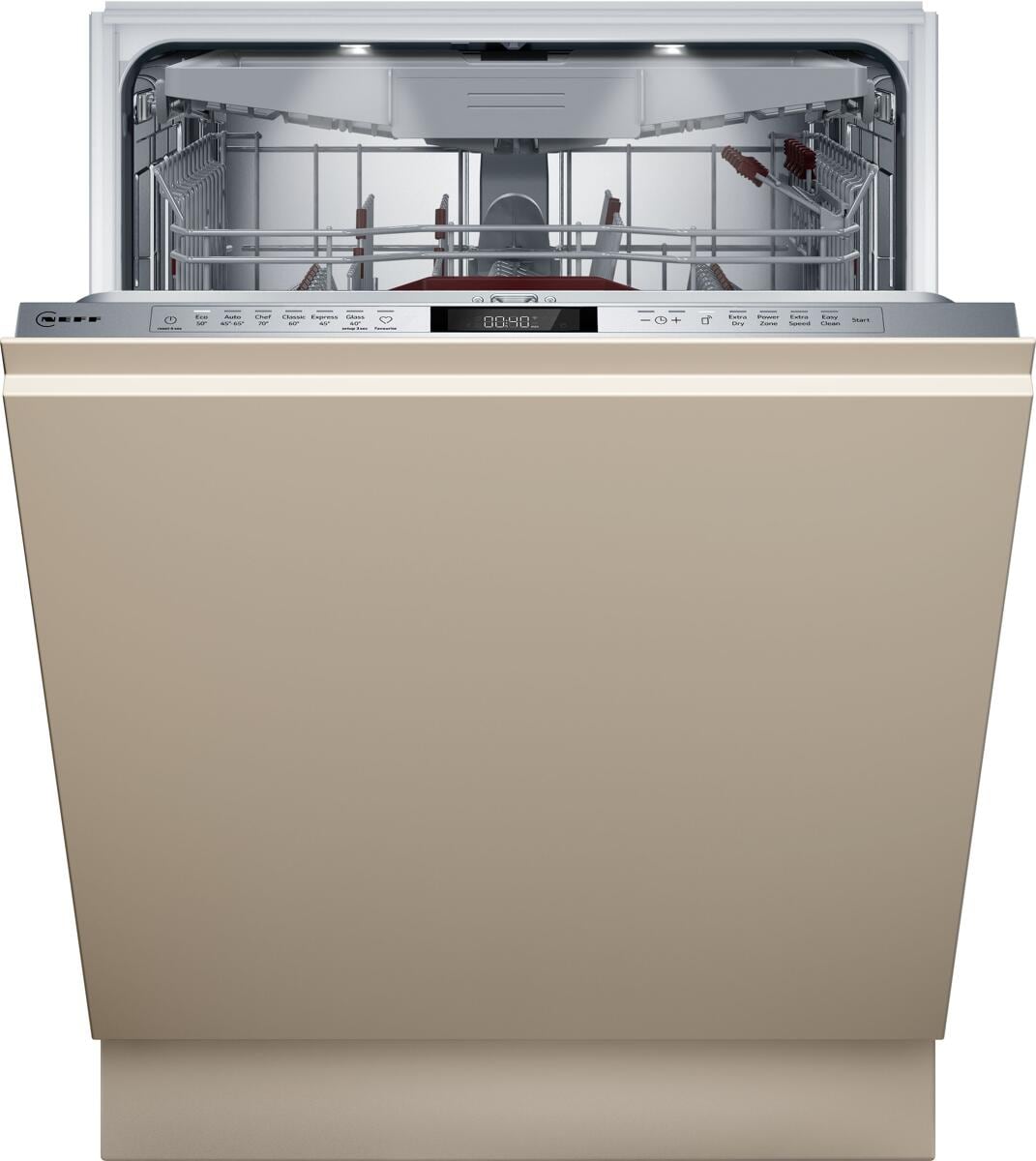 Neff S257ECX17E N70 Vollintegrierter Geschirrspüler 60 cm breit, 14 Maßgedecke, 7 Programme,