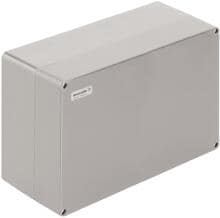 Weidmüller KLIPPON POK 254016 Leergehäuse, 250 x 400 x 160,5 mm, glasfaser-verstärktes Polyester, unbehandelt, glänzend, silbergrau (1305990000)
