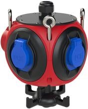 PCE Hängeverteiler Baureihe Pegasus HV, 16A, 5p, 3xSSD, M25o, 4Ri, IP44, Kunststoff, rot (9033005)
