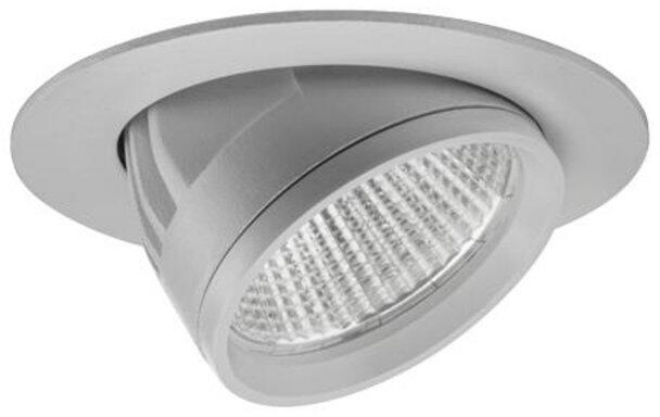 Brumberg ARTEMIS MAXI LED-Einbaurichtstrahler 230 V AC, 50Hz, rund, CRI > 90, 41,5W, 5174lm, 12°, 3.000K, dreh- und schwenkbar, DALI dimmbar, silber s