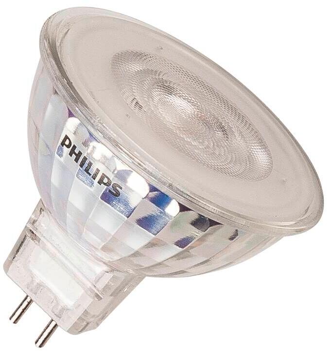 SLV LED Spot QR51 Philips Master GU5.3 MR16, 5W, 3000K, dimmbar, Glas, transparent (1001575)