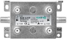 Axing BAB 4-01P vierfach Abzweiger 5-1218MHz brummentkoppelt Klasse A+ Vodafone (BAB00401P)