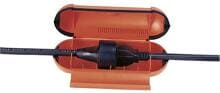 Weingärtner Elektrosafe spritzwassergeschützt, orange (09001)