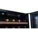 Amica WK 341 200 S Einbau Weintemperierschrank, 59 cm breit, 63 L, Nischenhöhe: 45cm, 1 Temperaturzone, LED-Beleuchtung, Böden Buche, schwarz