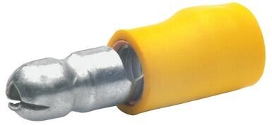 Klauke 1050 Rundstecker, teilisoliert, 4-6qmm, gelb