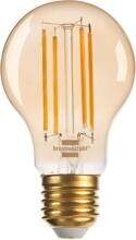 Brennenstuhl Connect WiFi Filament LED Lampe Standard, Alexa, Google, Zeitschaltuhr, E27, 470lm, 4,9W, 2200K, dimmbar, Retro (1294870273)