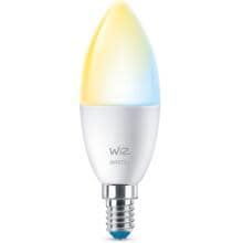 Wiz Wi-Fi BLE 40W C37 E14 927-65 TW 1PF/6 LED-Lampe in Kerzenform, 4,9W, 470lm, 2700-6500K, satiniert (929002448702)