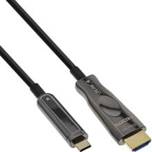 InLine USB-C zu HDMI AOC Kabel, Monitorkabel 4K60Hz (DP Alt Mode)