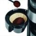 Severin KA 4811 Kaffeemaschine mit Mahlwerk, 820W, beleuchtete Bedientasten, Edelstahl-gebürstet / schwarz