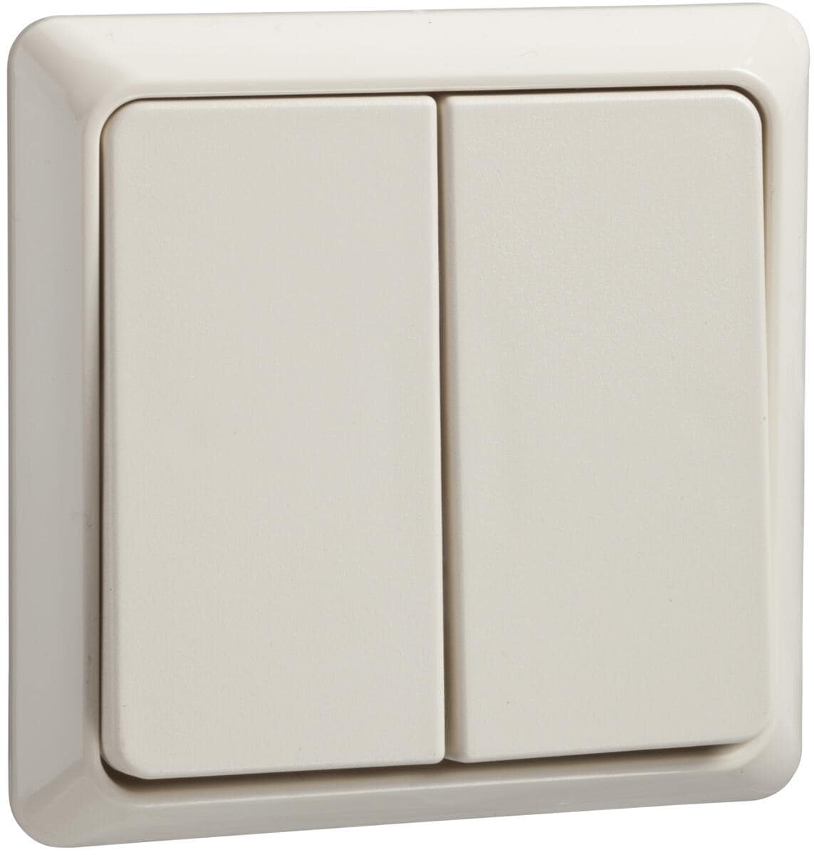 Elso 241500 Serienschalter 10A, Renovierung komplett Steckklemme, perlweiß