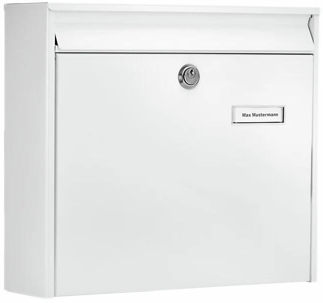 Briefkasten Amin Weiß - Klassischer Wandbriefkaste Aus Stahl 21,5x32cm