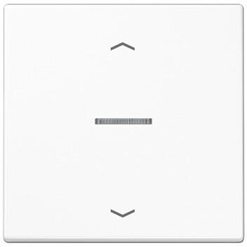 Jung LS101 Wippe mit Lichtleiter und Pfeilsymbolen für KNX Taster, 1fach, Serie: LS, alpinweiß
