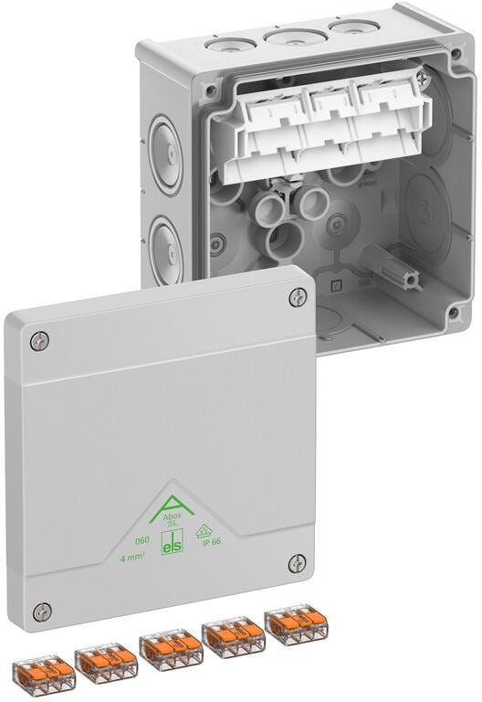 Spelsberg Abox SL-4² Abzweigkasten, IP66, 127x127x70mm, grau (80444001)