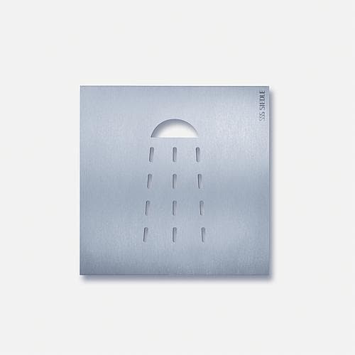 Siedle OSP 0016 Orientierungsschild Dusche, Edelstahl gebürstet (200033734-00)