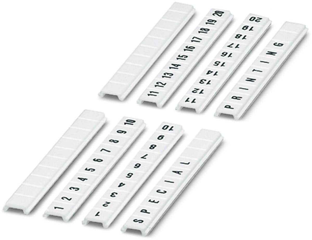 Phoenix Contact Zackband - ZBF 5,LGS, Fortlaufende Zahlen, 11-20, weiß (0808671:0011)