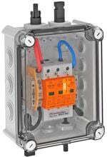 OBO Bettermann Generatoranschlusskasten Typ 1+2 mit MC4-Stecker für 1 x 1 String (5088564)