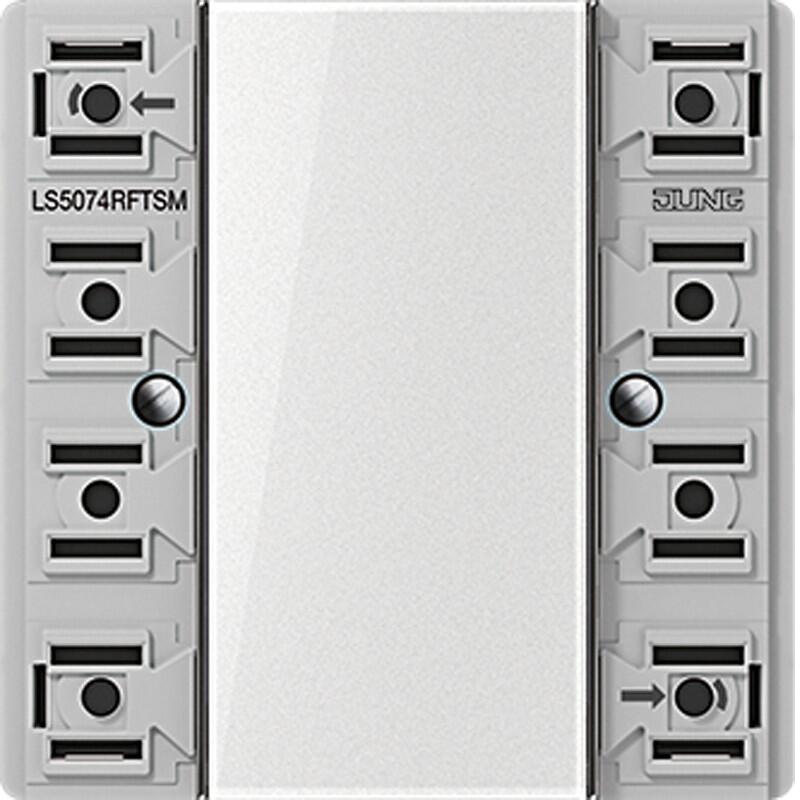 Jung LS5074RFTSM KNX RF Funk-Wandsender-Modul, 4fach