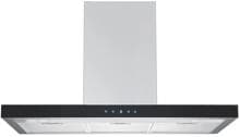 PKM 8090GH A+ Wandhaube, 90 cm breit, 599,80 m³/h, LED-Beleuchtung, Touch Control, 3 Leistungsstufen, Edelstahl/ Glasblende schwarz