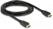 Delock Kabel High Speed HDMI mit Ethernet, HDMI A Stecker > HDMI A Stecker 4K, 2m, schwarz (84407)