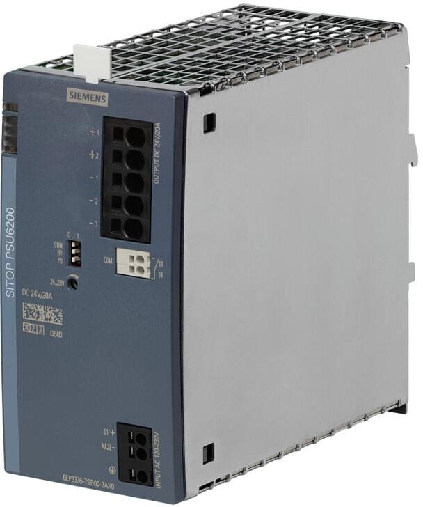 Siemens SITOP PSU6200 Stromversorgung 24V/20A (6EP33367SB003AX0)