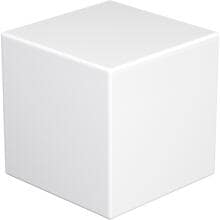 EVN Quaderleuchte, Ø: 43cm, IP55, E27, max. 25W, 3m Zuleitung mit Konturenstecker, inkl. Alu-Erdspieß, weiß (KAQ4001)
