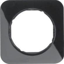 Berker 10112145 Rahmen, 1fach, R.1, schwarz glänzend
