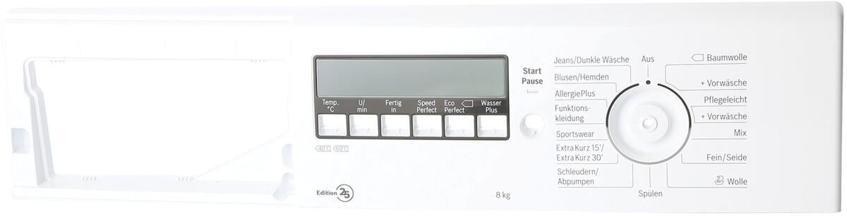 Bosch Siemens 11009898 Bedienblende, WAK282E25 weiß