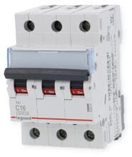 Legrand 403545 Leitungsschutzschalter, TX3, C-Charakteristik, 16A, 3-Polig, 6kA, 400V
