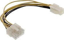 InLine Stromadapter intern, 4pol ATX1.3 Netzteil zu 8pol ATX2.0 Mainboard (26633)