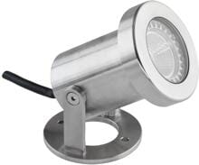 EVN Gartenspot, EDS, IP67, GU10, max. 20W, 230V, 3m Zuleitung mit Schutzkontaktstecker, Edelstahl (675210N)