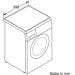 Bosch WUU28T21 9kg Frontlader Waschmaschine, 1400 U/min., 60cm breit, EcoSilence Drive, SpeedPerfect, VarioTrommel, weiß